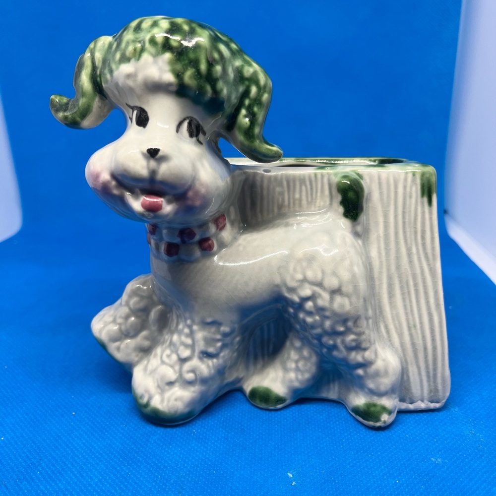 Ceramic Fashions by OPCO MCM poodle Planter GUC